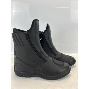 BILT Pro Tour Motorcycle Leather Boots Womens 8 Hot Weather Black